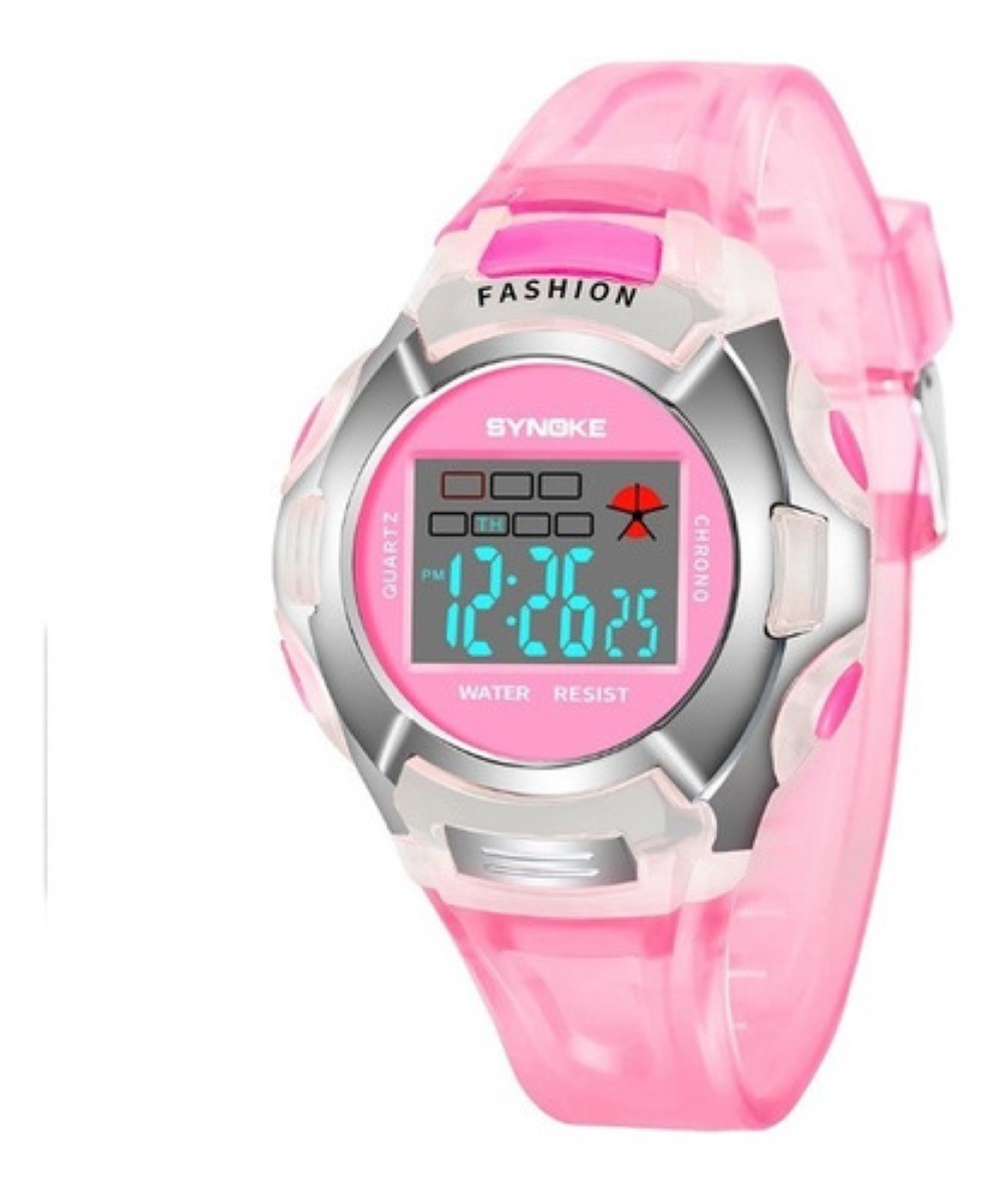 Reloj Infantil Ni&ntilde;o Led Ni&ntilde;a Cronometro Contra Agua Shock image number null