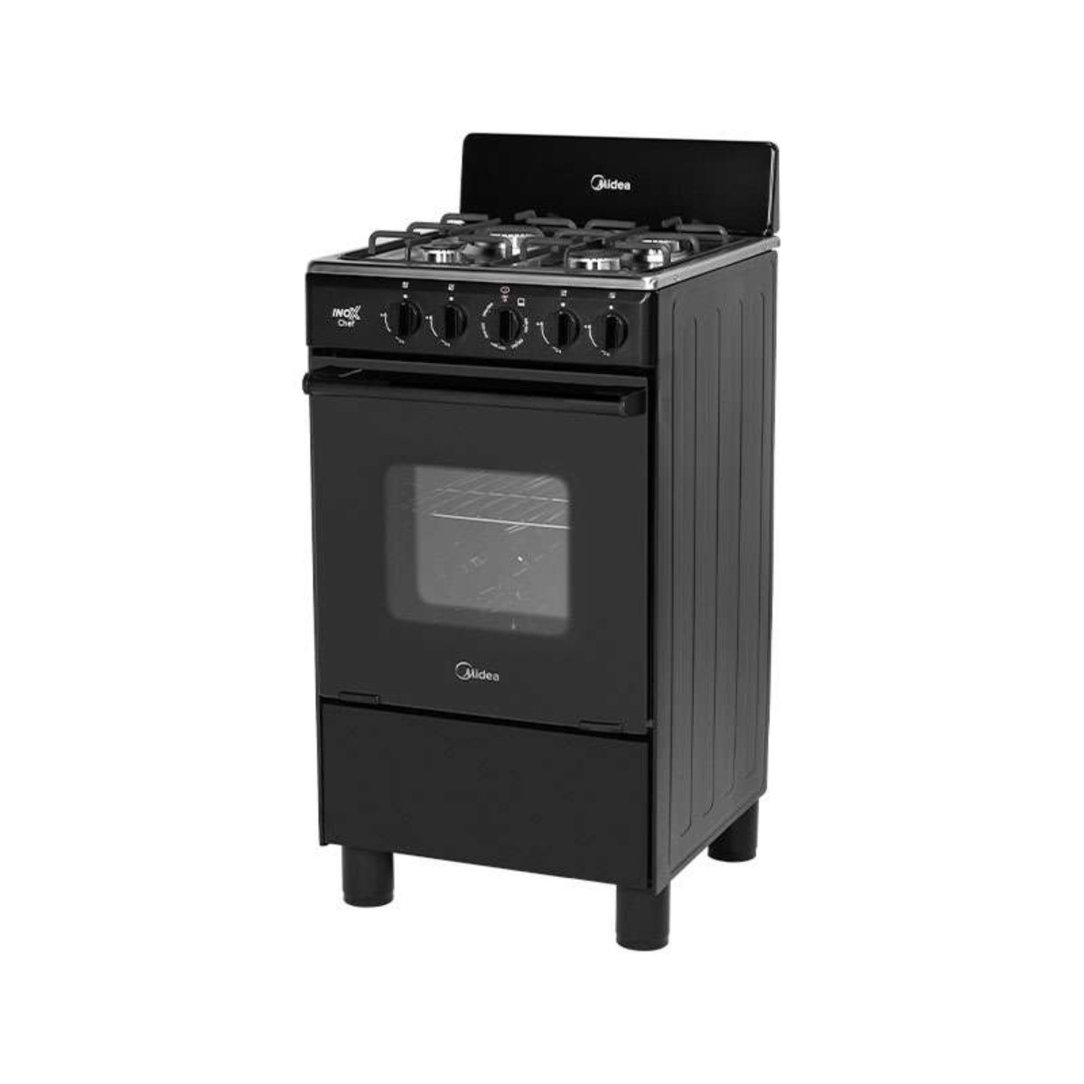 Estufa Midea MGS20FS1BAABB / MGS20FS1BABB 20"4 Quemadores / Cubierta Acero Inox Negro ORTY* ENTREGA SOLO VALIDA EN LA CD image number null