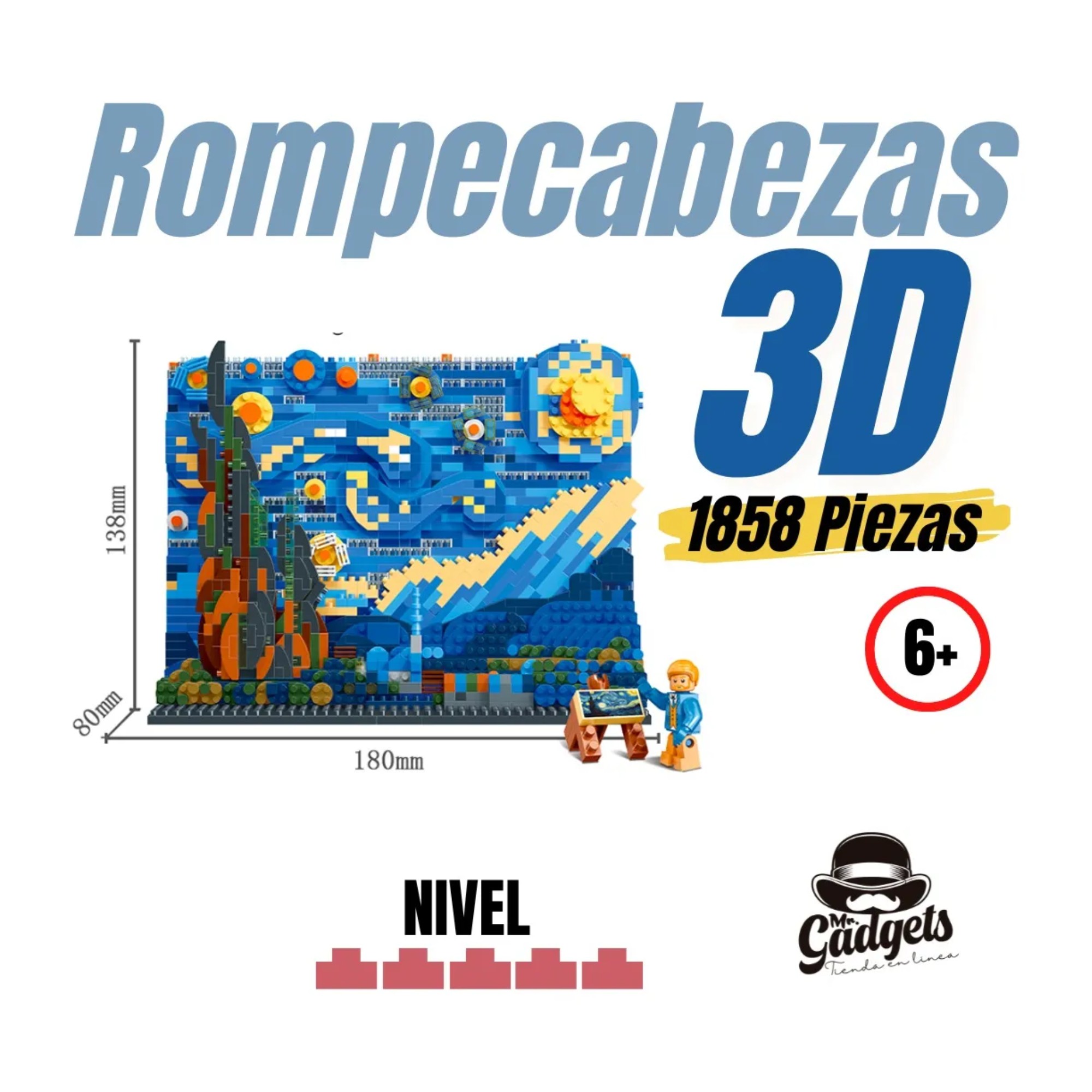Coleccionable de la Noche Eterna en Miniatura , (Construye el tema de la noche y moviento art&iacute;stico) Excelente Armable image number null
