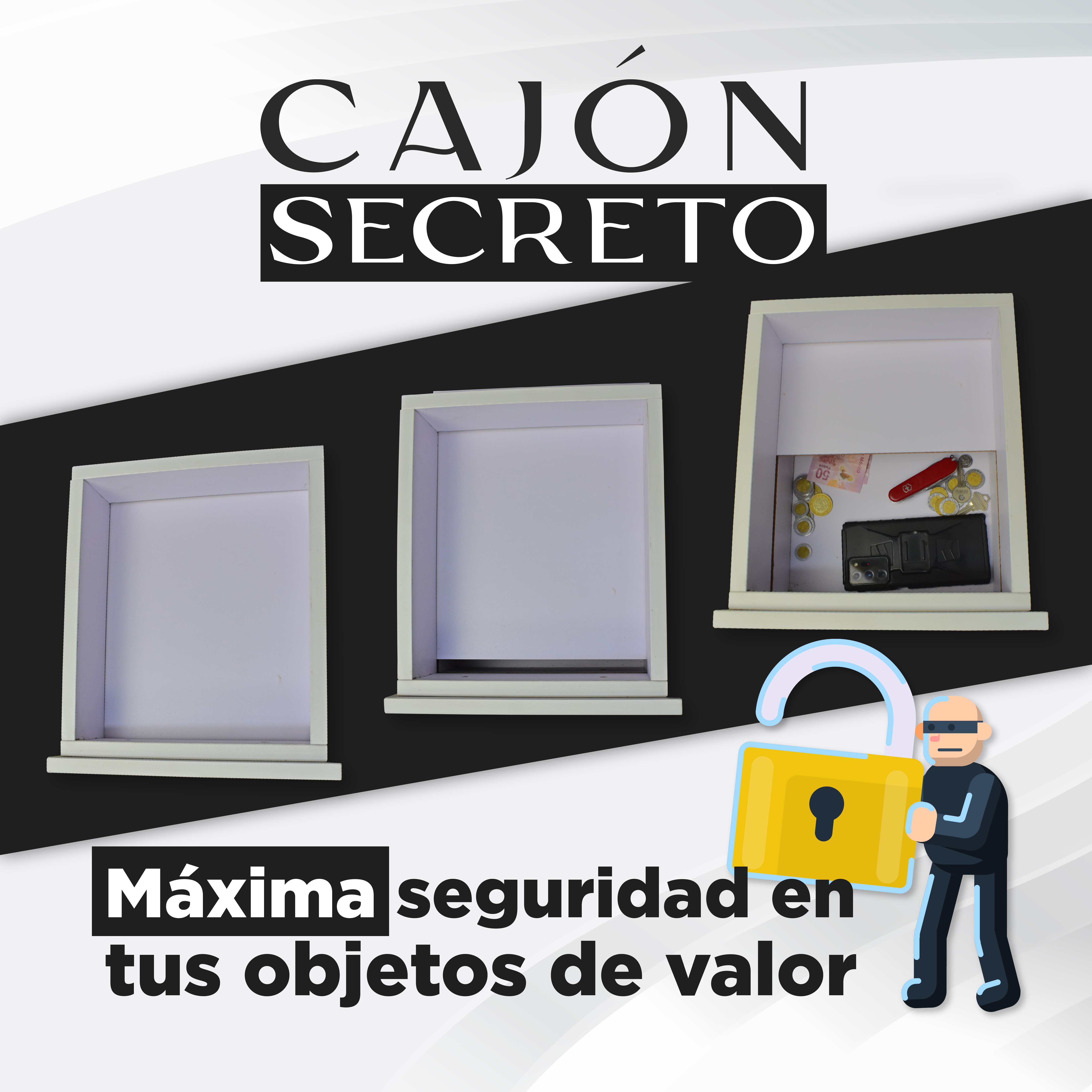 Escritorio Con Caj&oacute;n Secreto Compartimento Oculto Hogare image number null