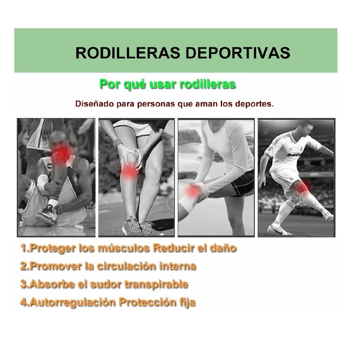 Par Rodilleras Deportivas ,rodilleras,rodillera Elastica image number null