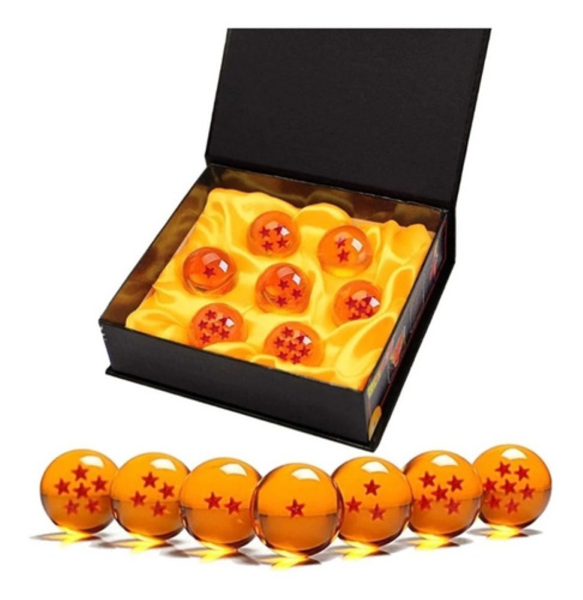 Esferas Del Drag&oacute;n Caja De 7 Esferas De Dragon Ball Z Amarillo image number null