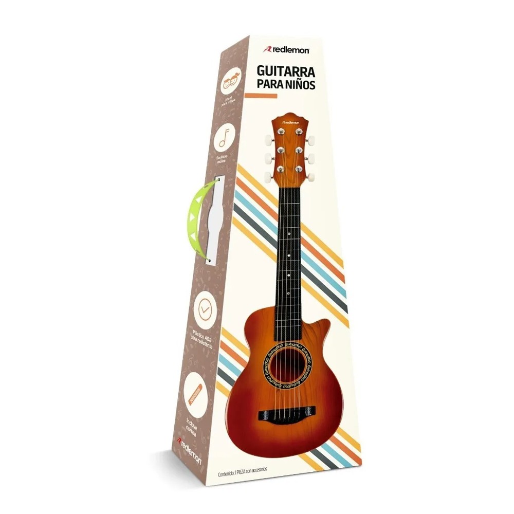 Guitarra Para Ni&ntilde;os De 4 A 12 A&ntilde;os Juguete Regalo Redlemon. image number null