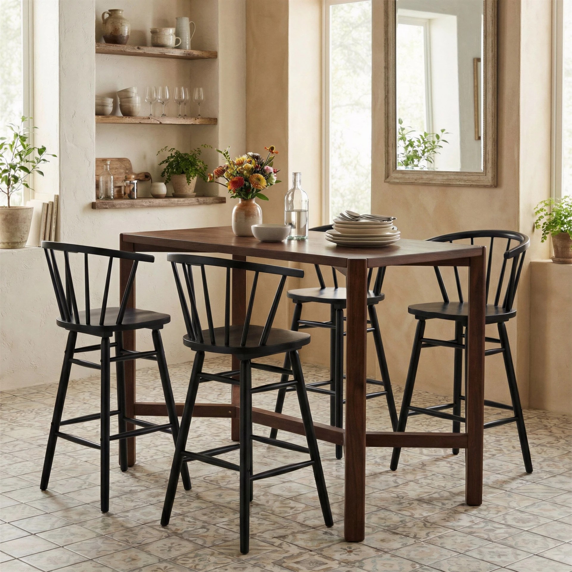 Banco de Bar Stenger Negro Kessa image number null