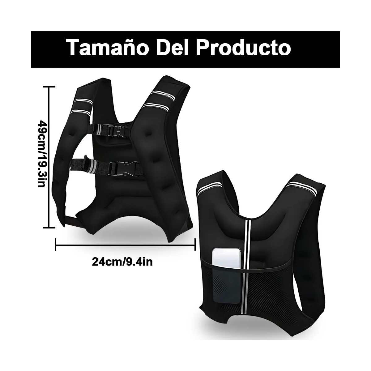 Chaleco Con Peso Lastrado Correr Crossfit Fitness image number null