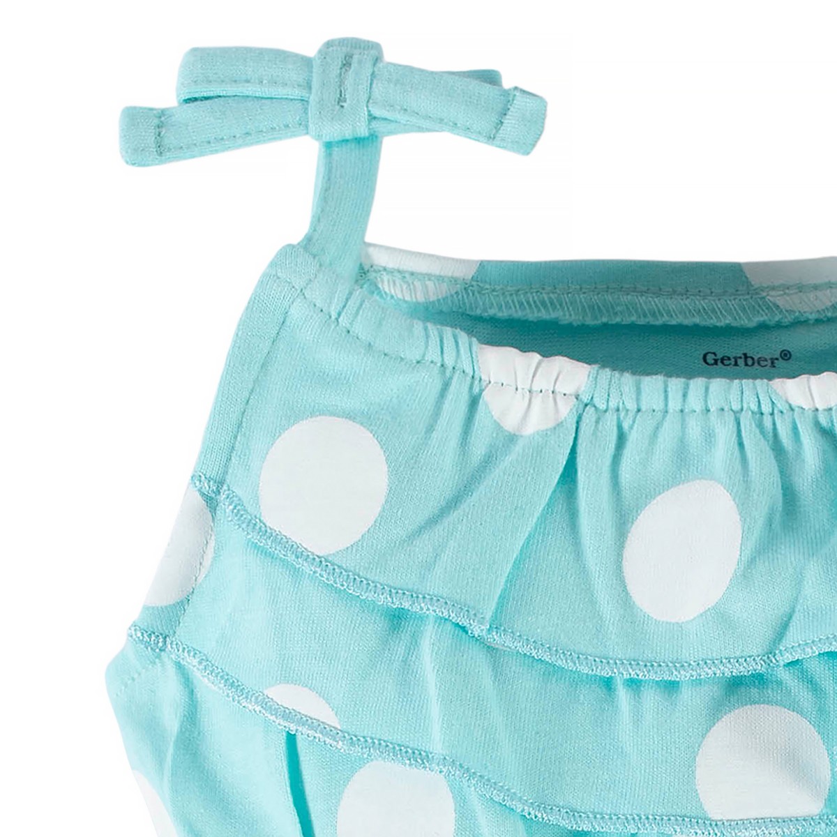 Romper Gerber azul ni&ntilde;a algod&oacute;n certificado OEKO-TEX image number null