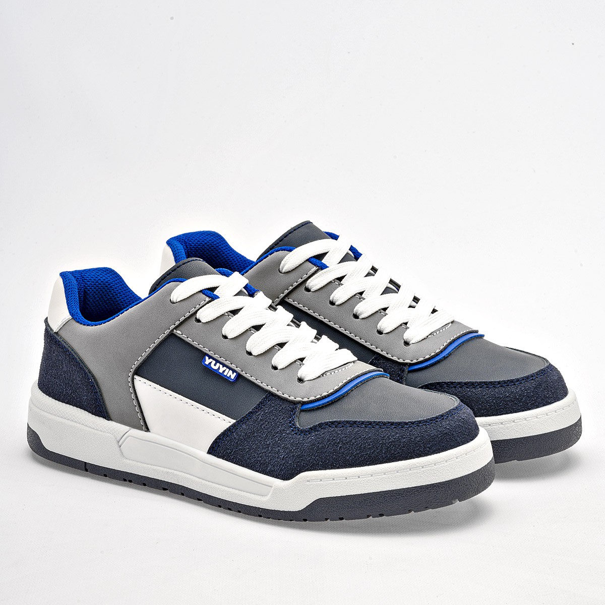 TENIS URBANO Yuyin NI&Ntilde;O EN COLOR MARINO GRIS BLANCO 25031 image number null