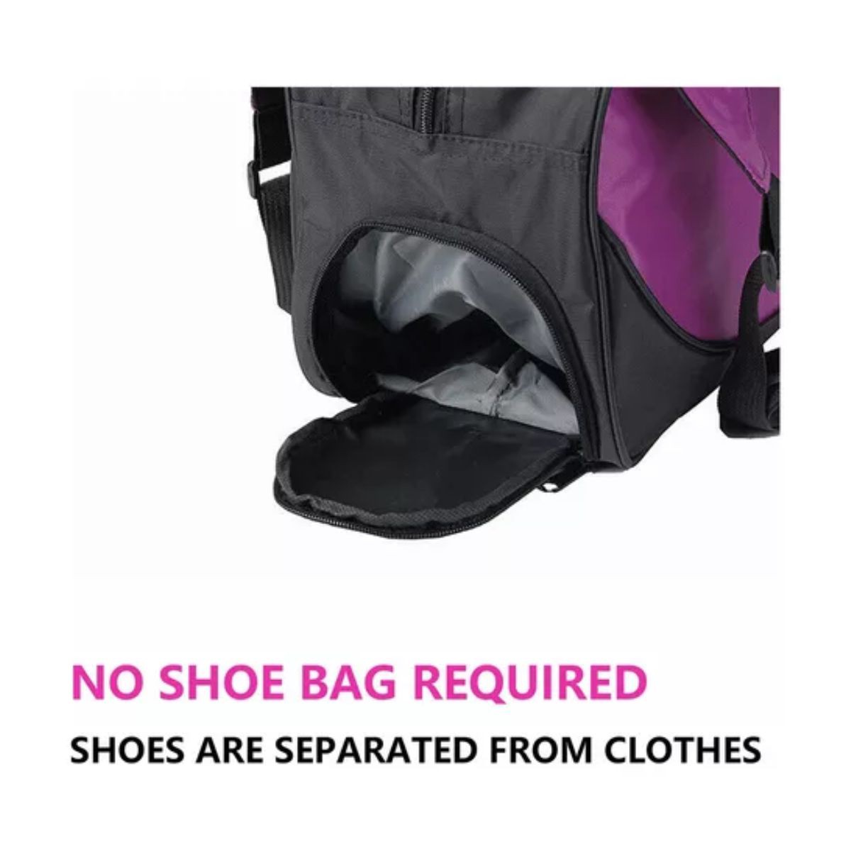 Maleta Deportiva Bolsa De Gym Viaje Mochila Fitness Yoga Bag morado image number null