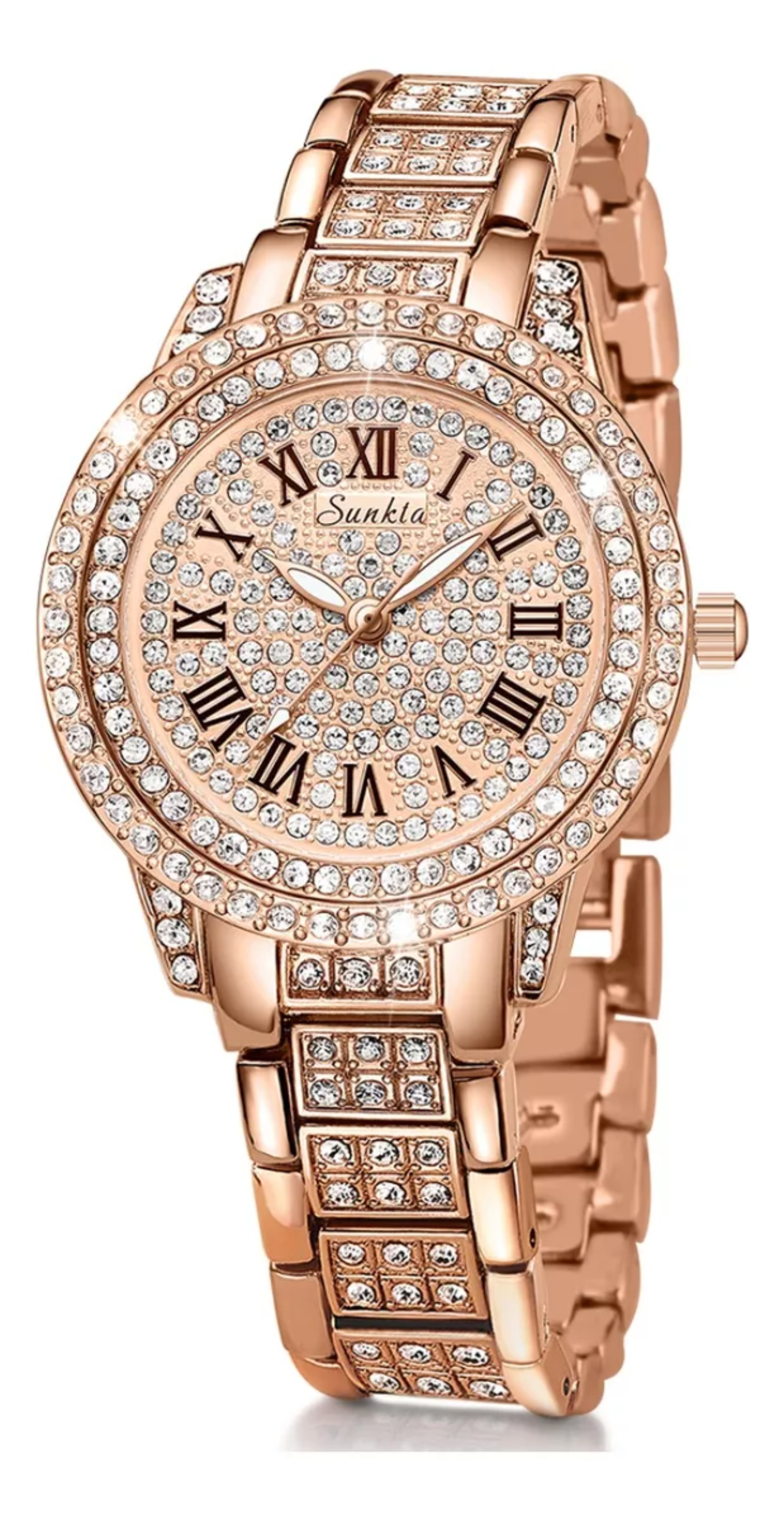 Reloj Cl&aacute;sico De Cuarzo Para Mujer, Reloj De Pulsera Con Dia. image number null