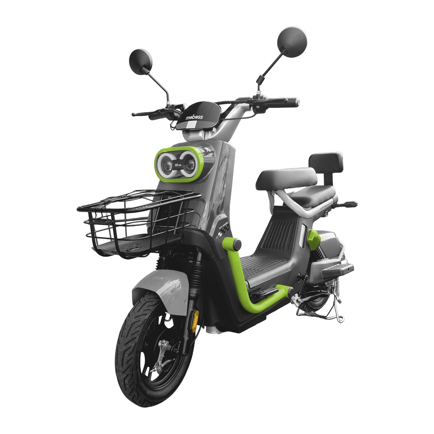 Moboss Bicicleta Electrica para Adultos Bicimoto Electrica Potencia Maxima del Motor 500 W Bateria 60V 20AH Gris image number null