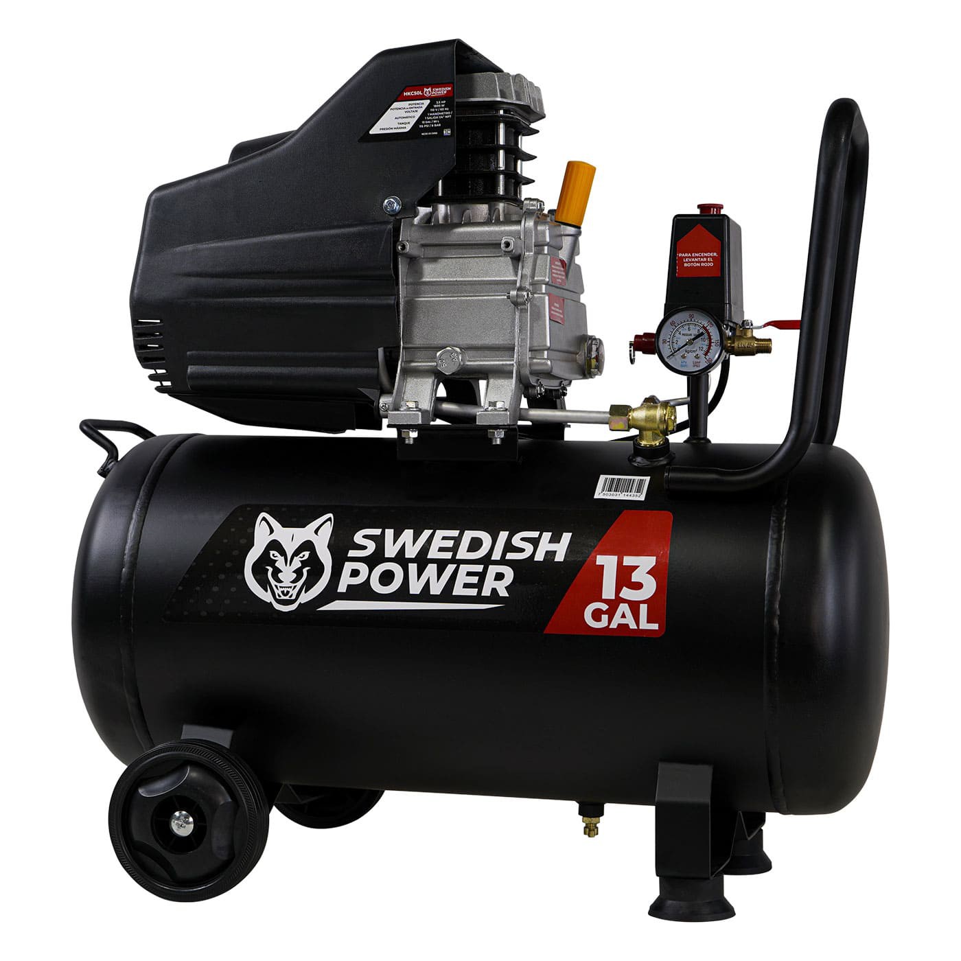 Compresor De Aire El&eacute;ctrico Swedish Husky Power 50 Litros 3.5 Hp - HKC50L image number null