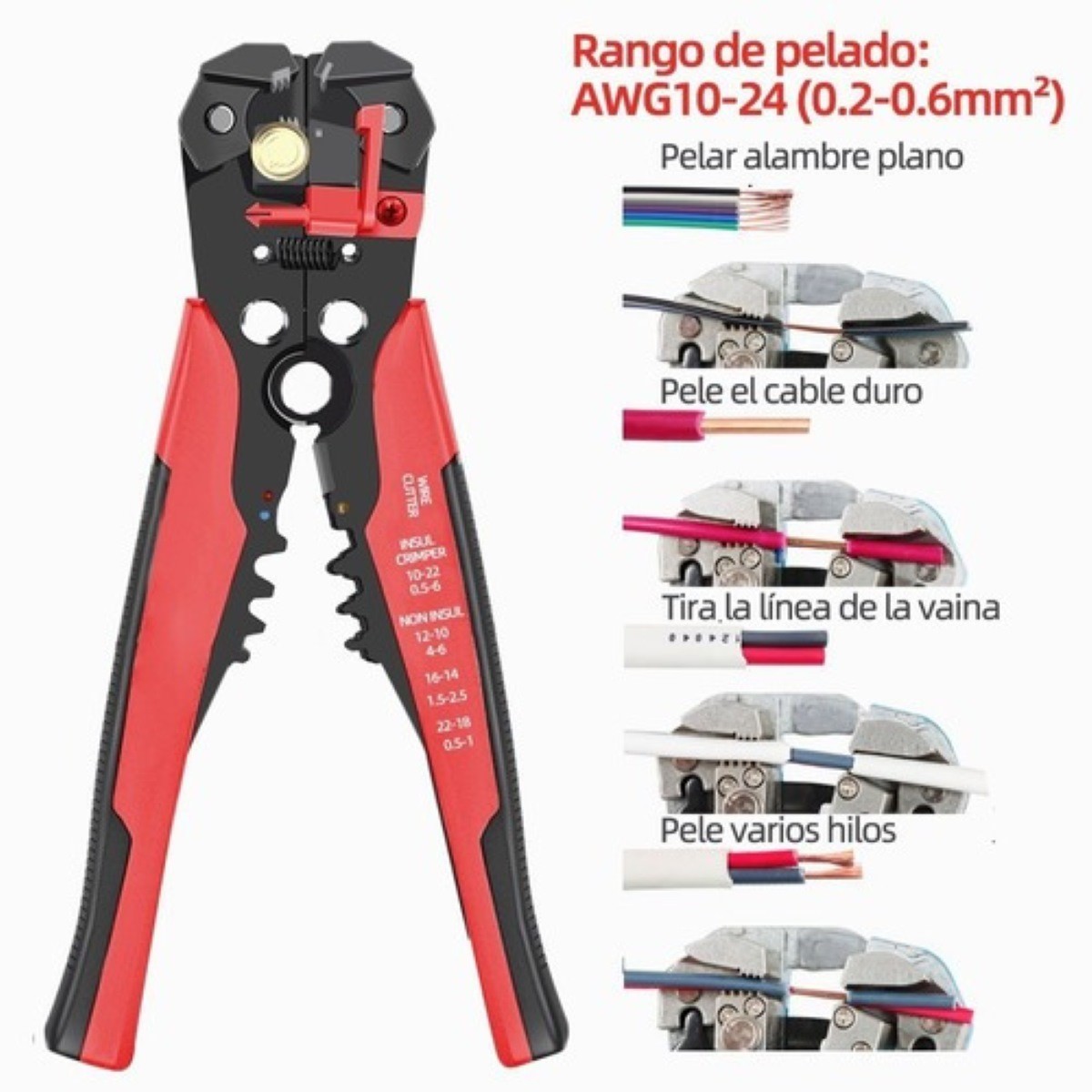 Pinza Pelacable Autom&aacute;tica Multifuncional image number null