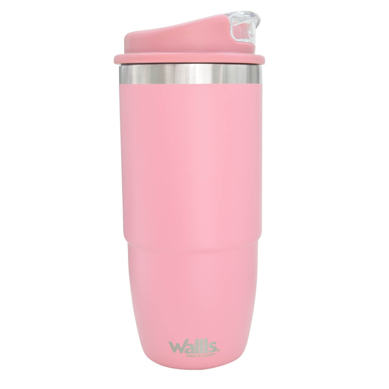 Vaso t&eacute;rmico de acero inoxidable con protector a salpicaduras y tapa rosca, 590 ml, F28905112, rosa mate image number null
