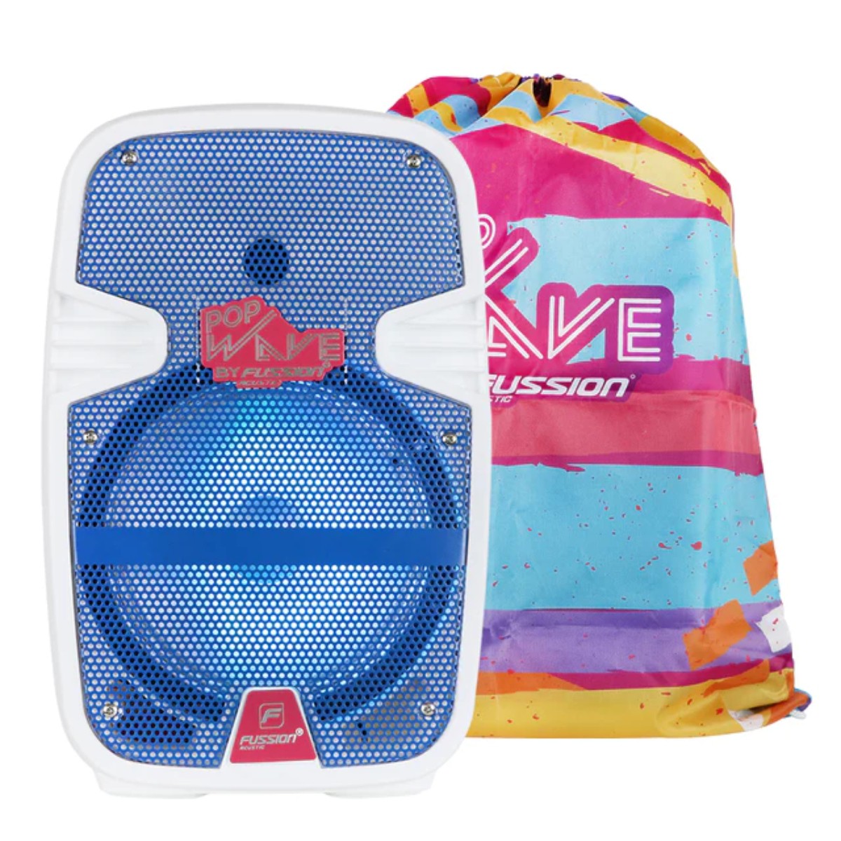 Bafle Amplificado Fussion PBS-9936WH 8" 20W C/Backpack Blanco ENDY5* image number null