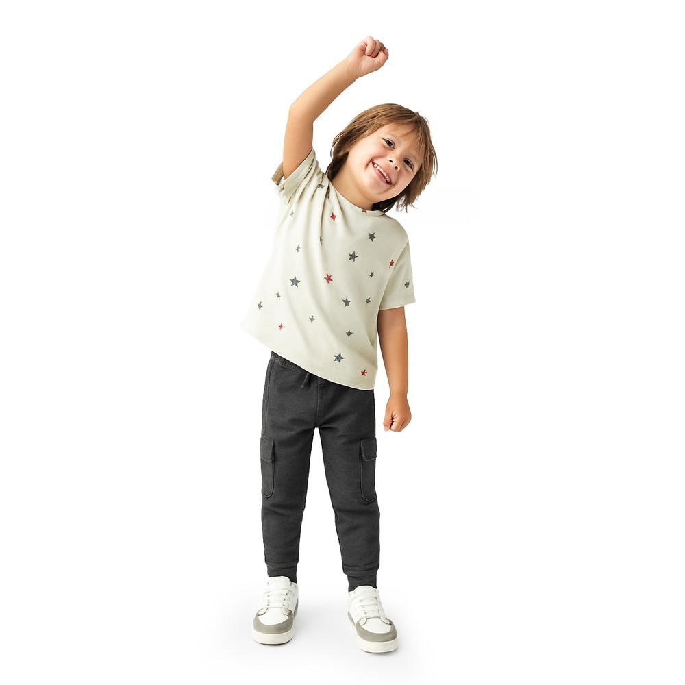 Pantalon jogger tipo cargo para ni&ntilde;o /Kids 46180 (Gris obscuro) image number null