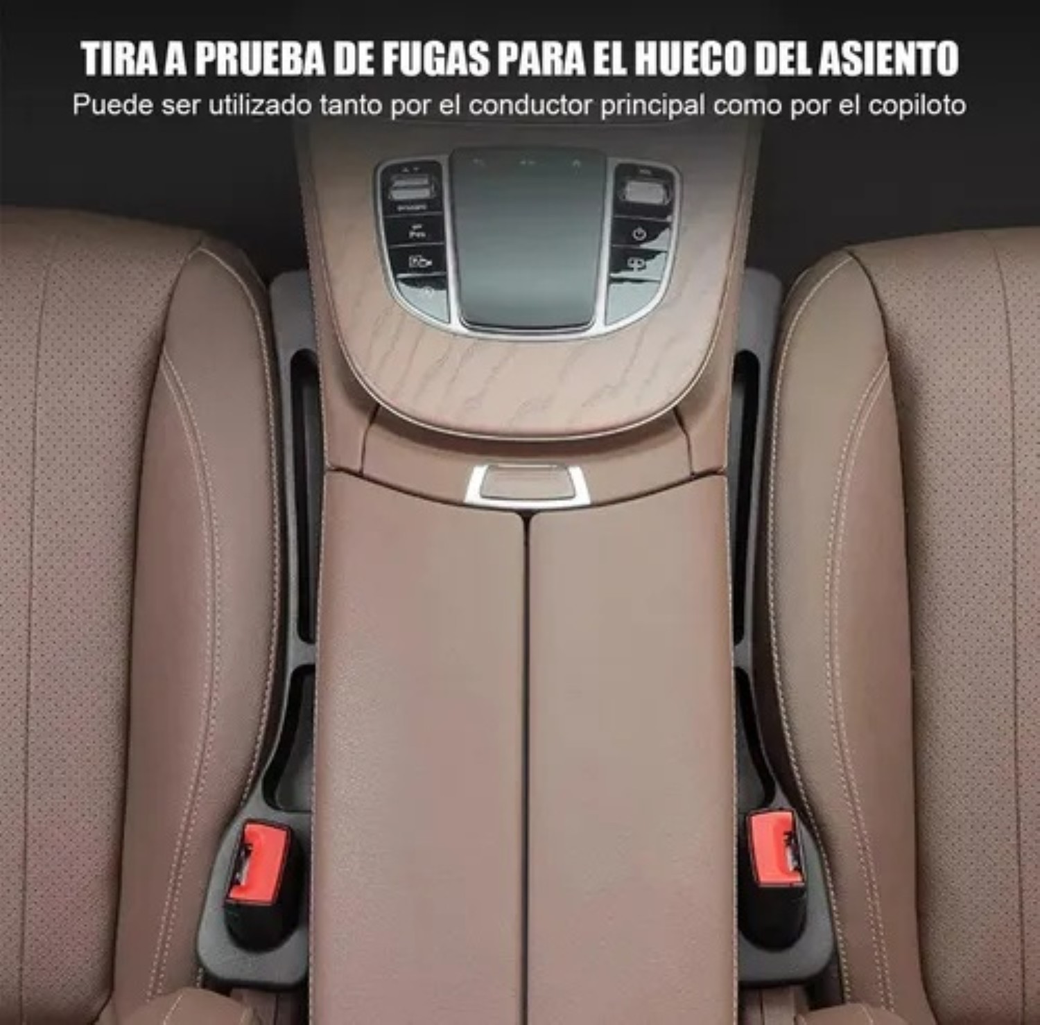 Organizador De Relleno Para Huecos De Asiento De Coche, 2pcs Negro image number null