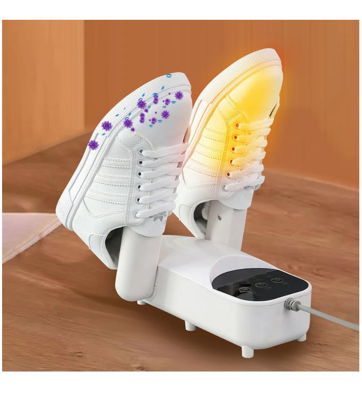 Secador El&eacute;ctrico De Zapato Ozono Desodorizaci&oacute; Telesc&oacute;pico blanco Bloosom image number null