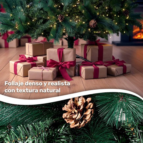Arbol Navidad Verde Escoces Doble Rama Frondoso Pi&ntilde;as 1.6m Jardimex image number null