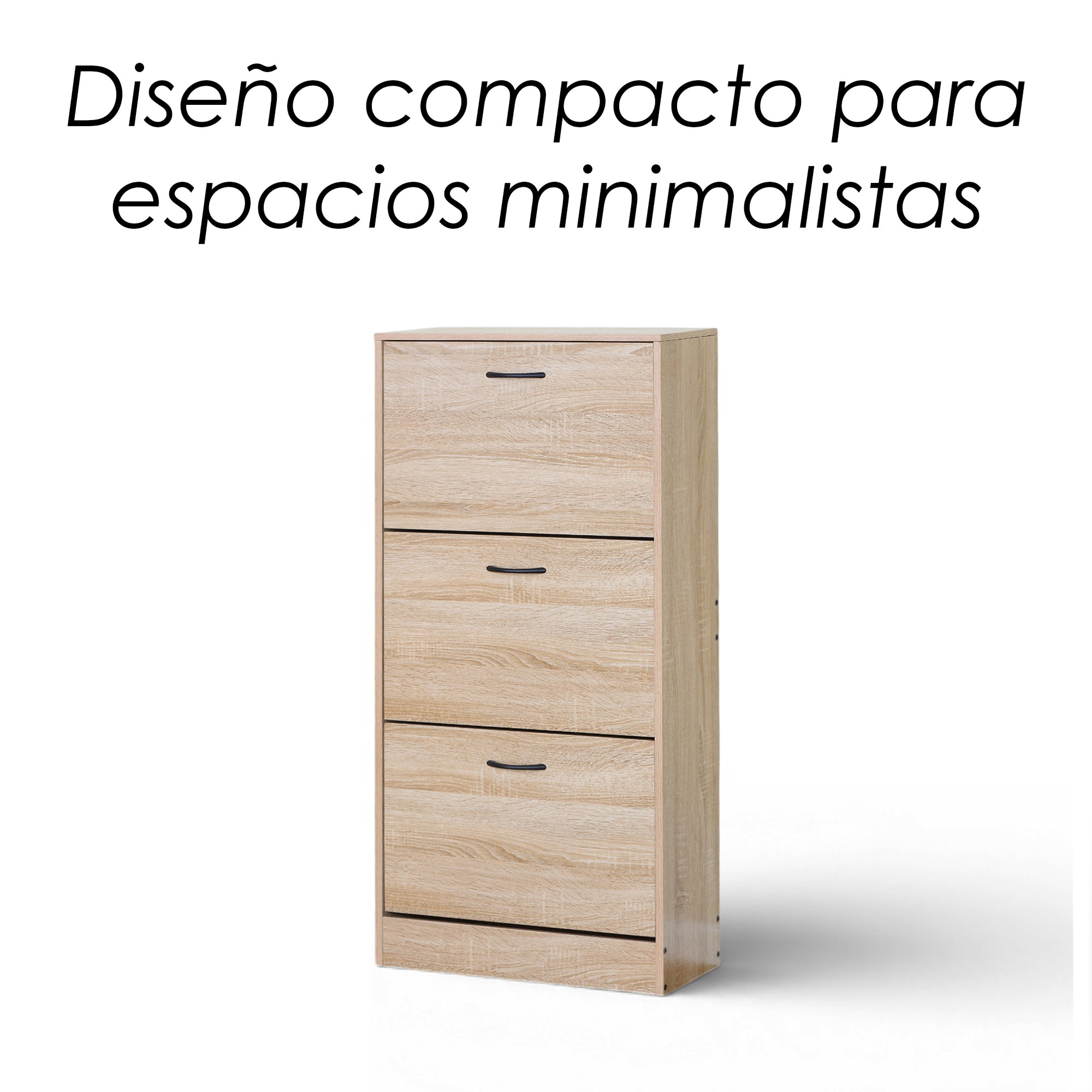 Ilios Innova | Zapatera Minimalista de 3 Compartimientos para 18 Pares, Organizador de Calzado para Rec&aacute;mara y Pasillo image number null