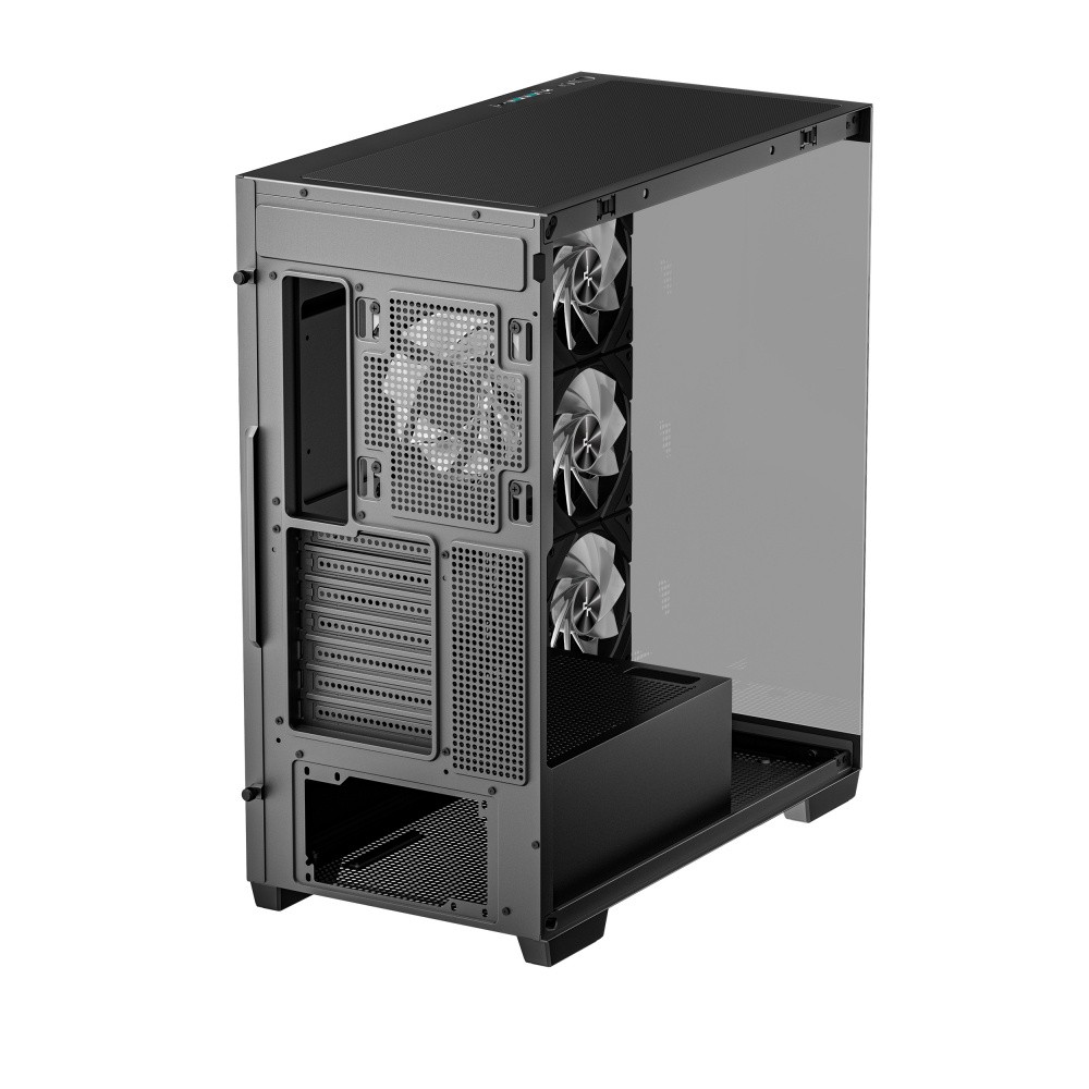 Gabinete DeepCool CG580 4F, Midi-Tower, ATX/Micro-ATX/Mini-ITX, USB 3.0, sin Fuente, 4 Ventiladores Instalados, Negro image number null