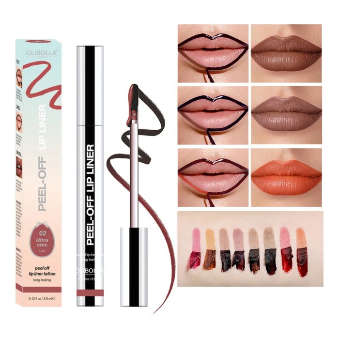 Delineador de Labios Tattoo Peel-Off Mate 3 Pcs - Brillo Labial Permanente Waterproof Larga Duraci&oacute;n image number null