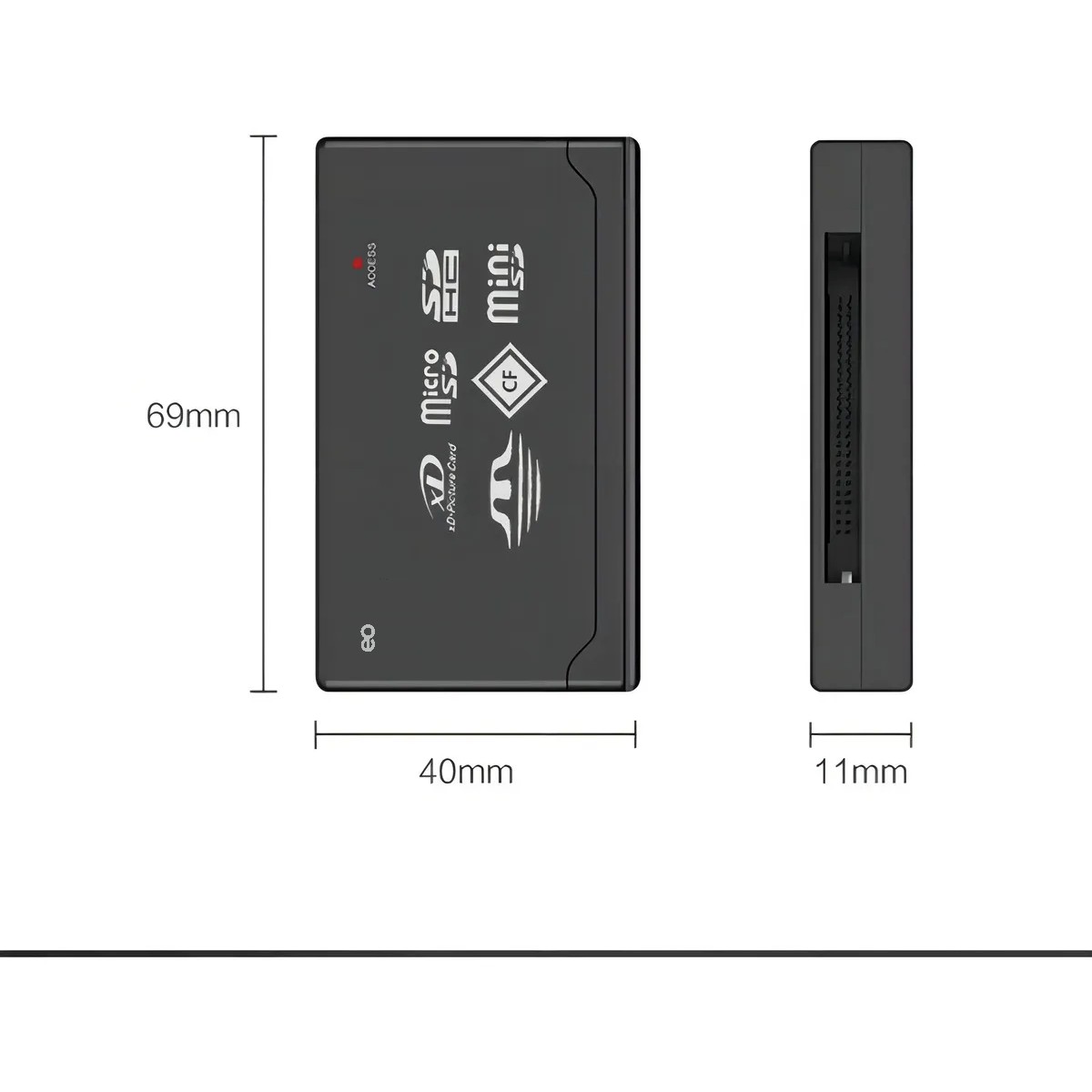 Multilector Memorias Micro Sd Pro Duo M2 Mmc T-flash A Usb image number null