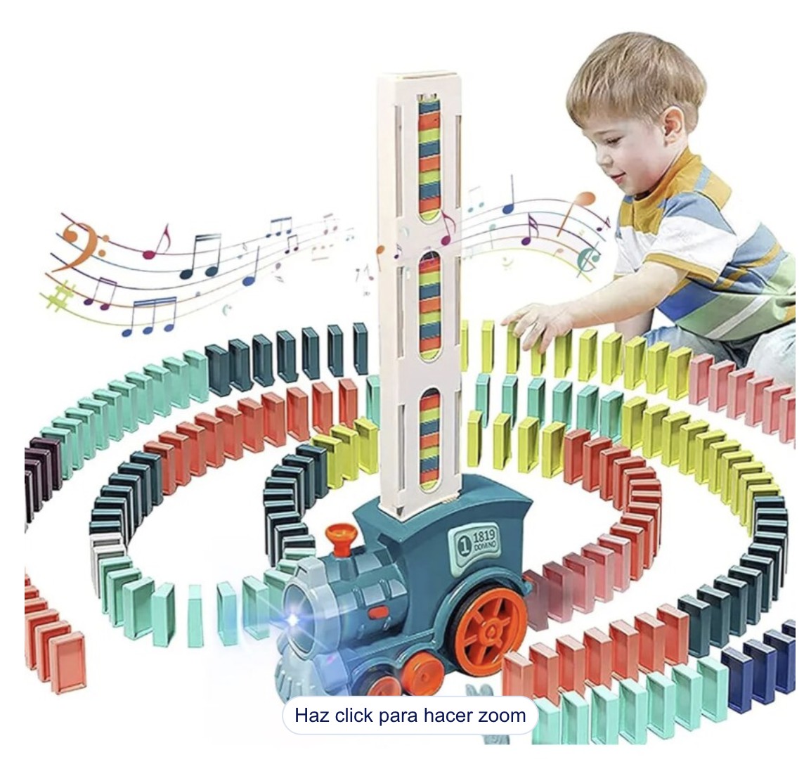 Juego Tren Domin&oacute; Modelo Multicolor image number null