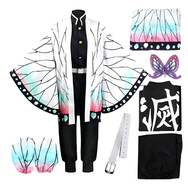 Disfraz Cosplay Anime Demon Slayer Tanjirou Nezuko Kochou Shinobu Kimono Para Fiesta De Halloween image number null