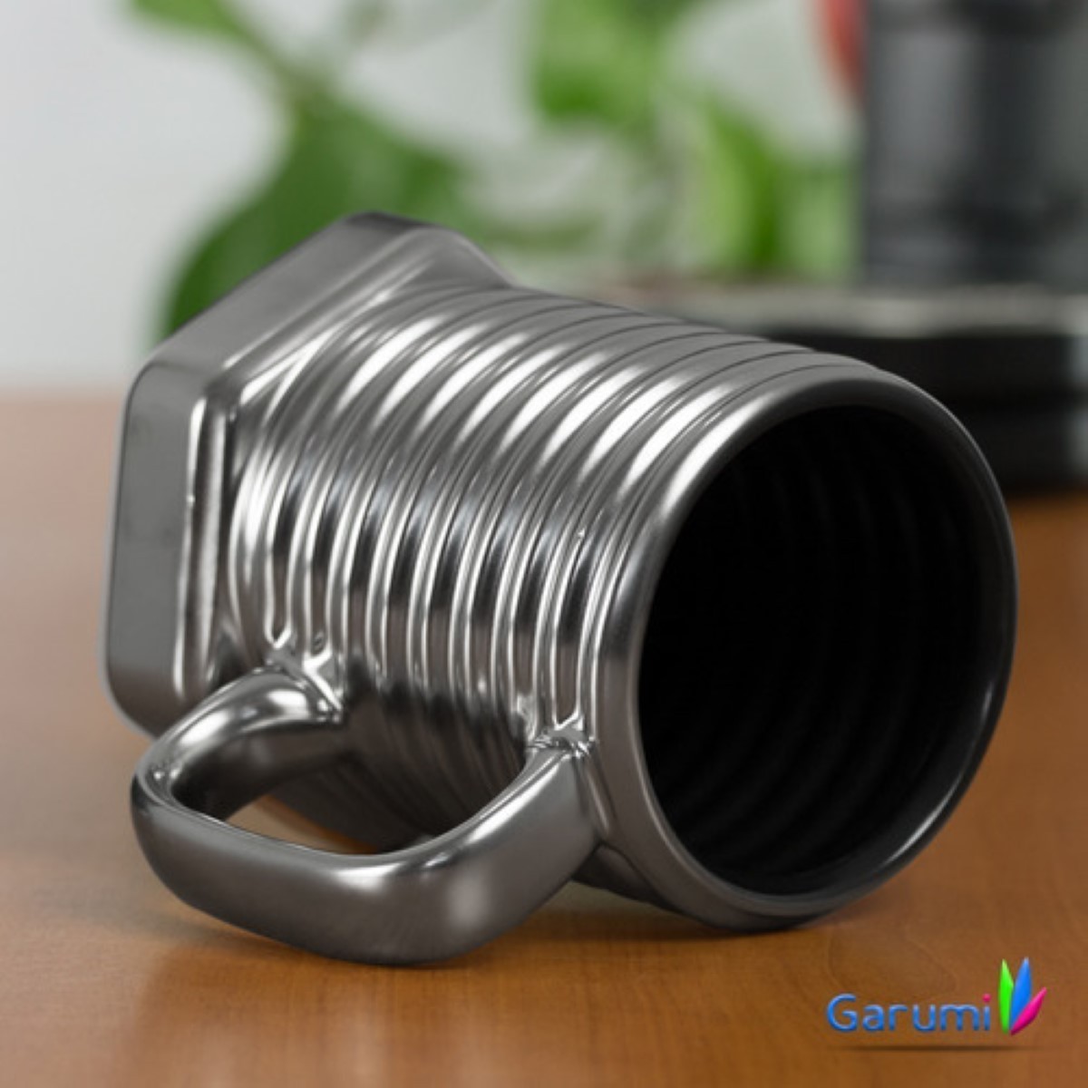 Taza De Ceramica Con Dise&ntilde;o De Tornillo, Color Plata image number null
