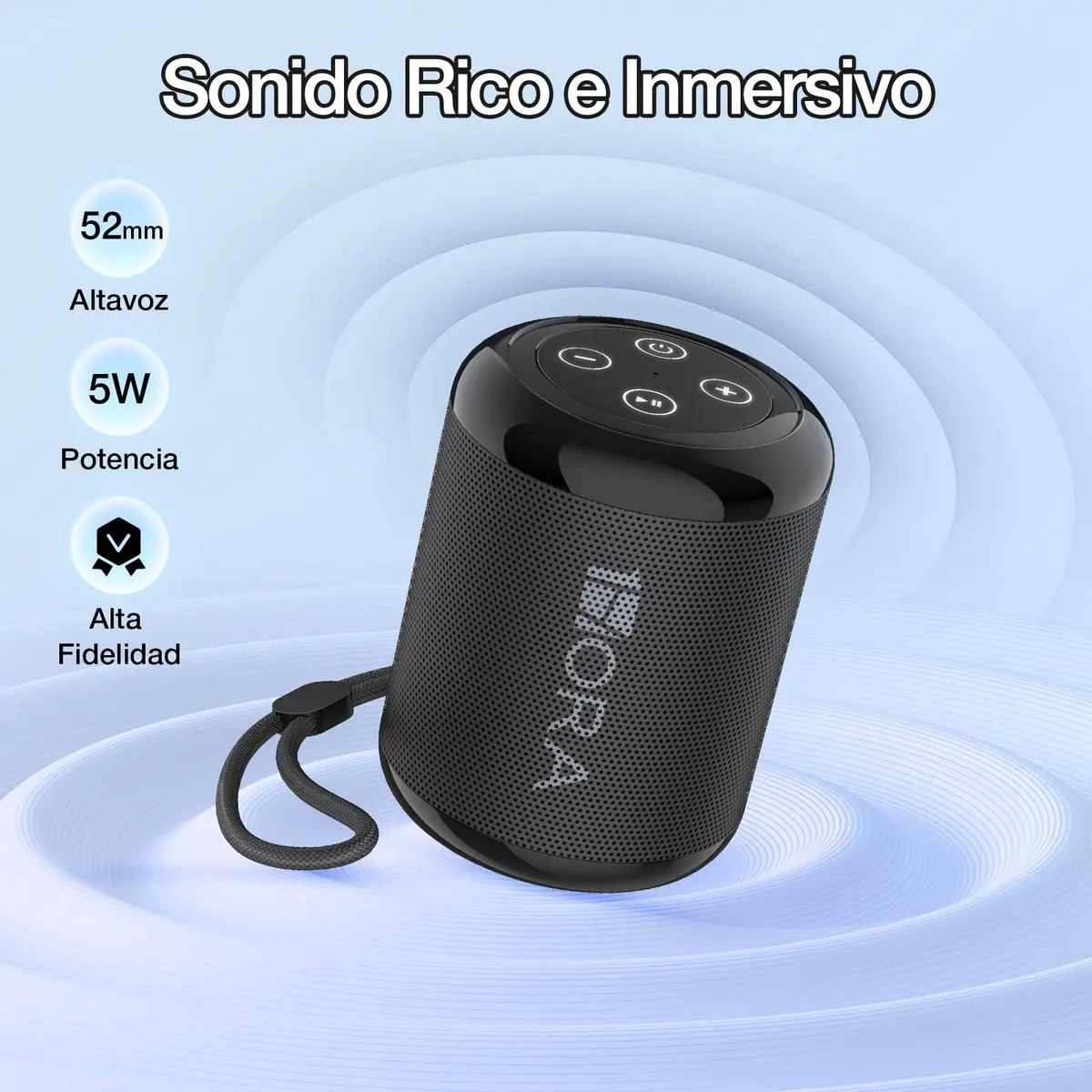 Bocina Boc062 1hora (negro) y Smartwatch Filwans Gtr Lite (negro) image number null