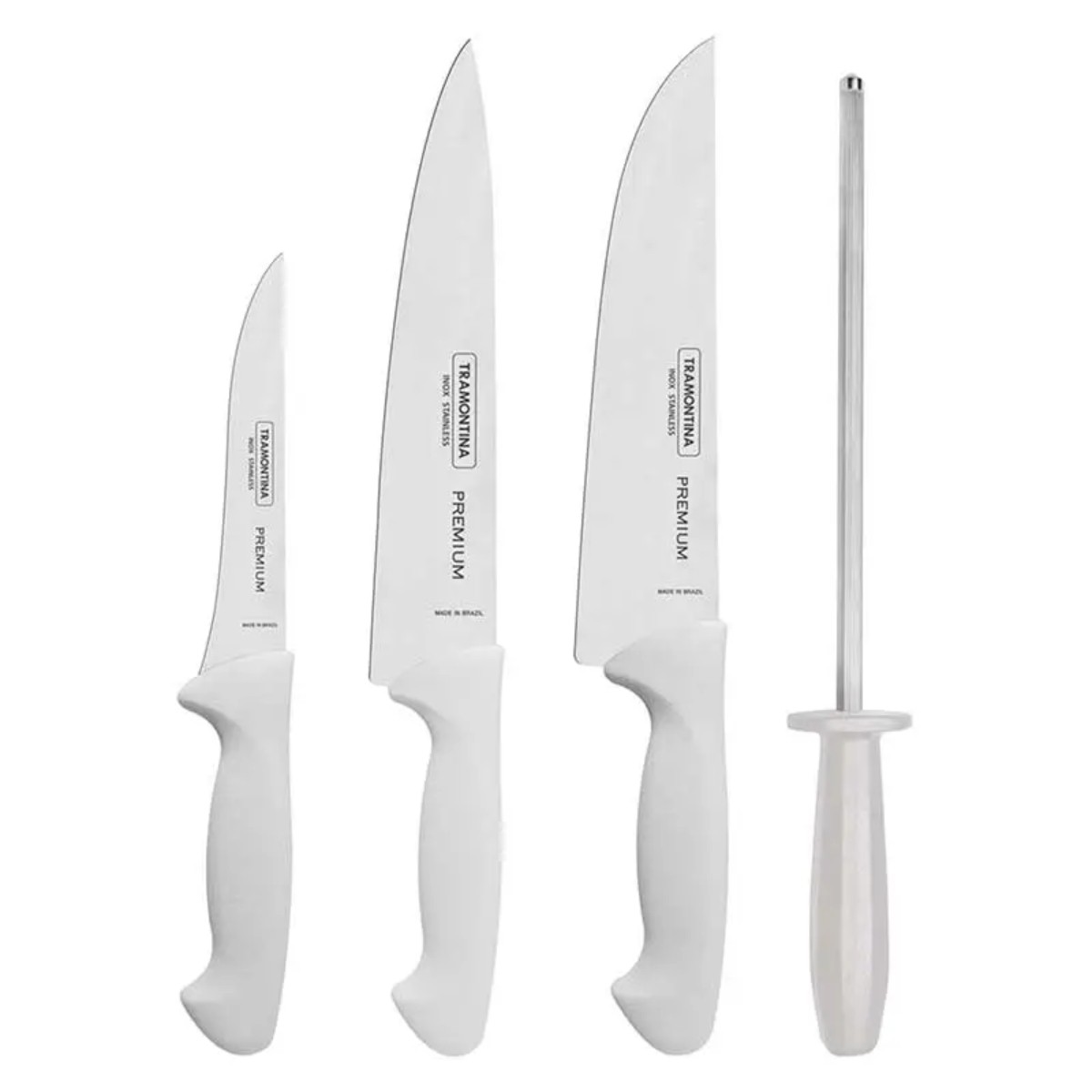 Juego de Cuchillos Tramontina 24699825 Kit Chef 4 Pzas Premium Blanco ENDY2 image number null