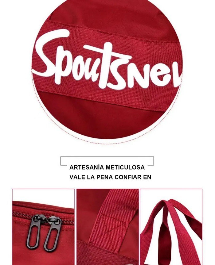 Bandolera Deportiva Multifuncional Color Rojo image number null