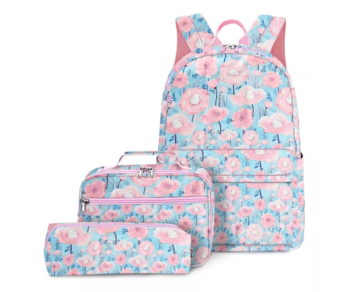ml 3pcs Mochila Escolar Para Ni&ntilde;as Con Estuche Para L&aacute;pices. image number null