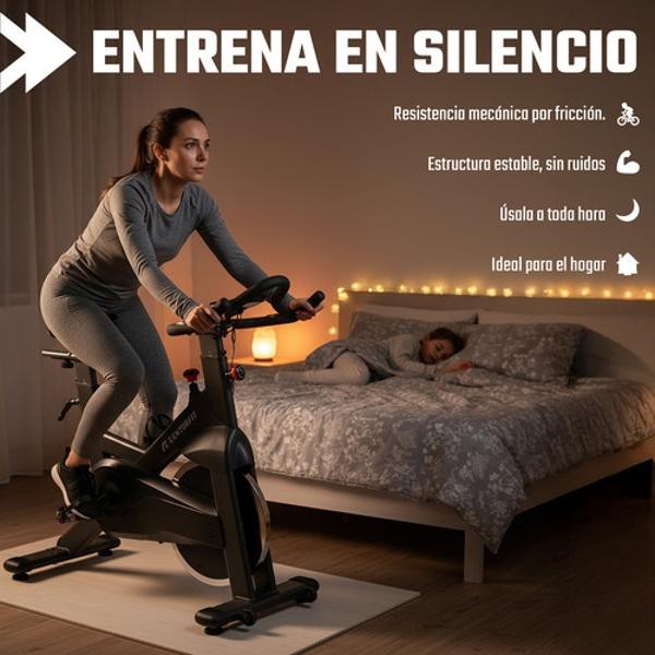 Bicicleta Spinning Fija Estatica Ejercicio Monitor Cardiaco Centurfit image number null