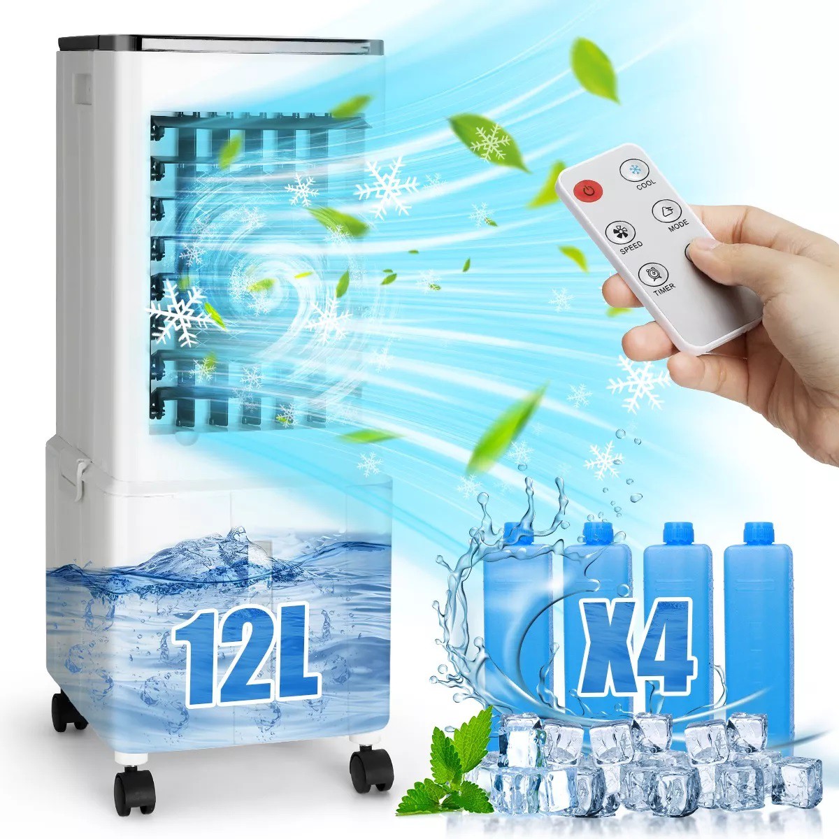 Climatizador Portatil Enfriador De Aire Ventilador Frio 12l image number null