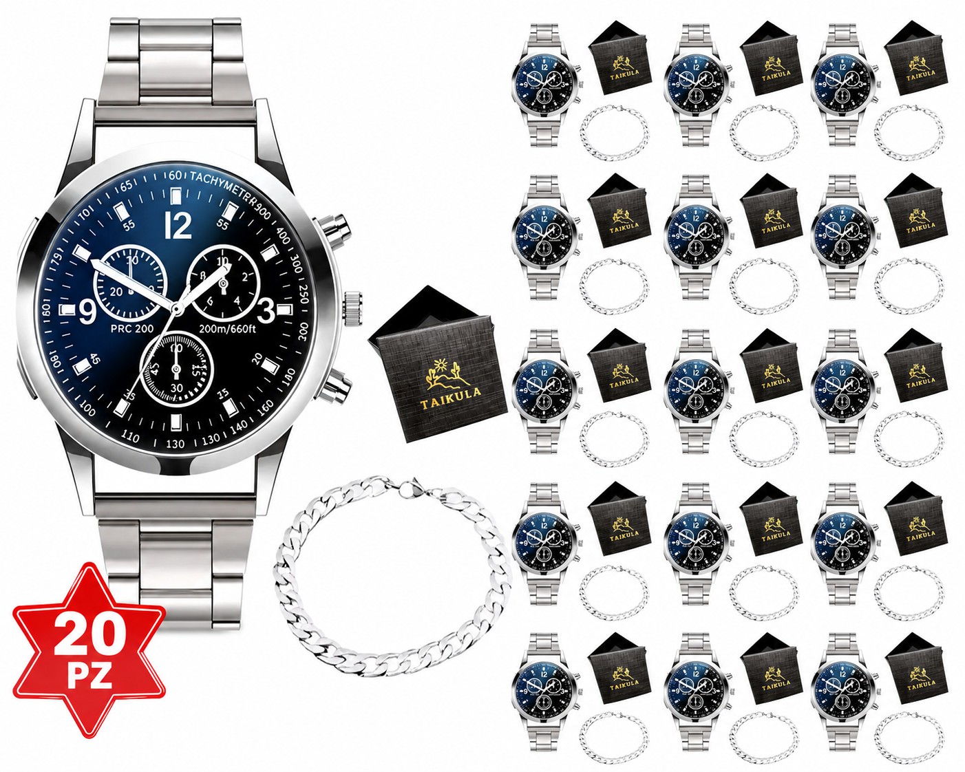 OFERTA 20 Pzas Relojes De Cuarzo Casuales Impermeables Para Hombre image number null