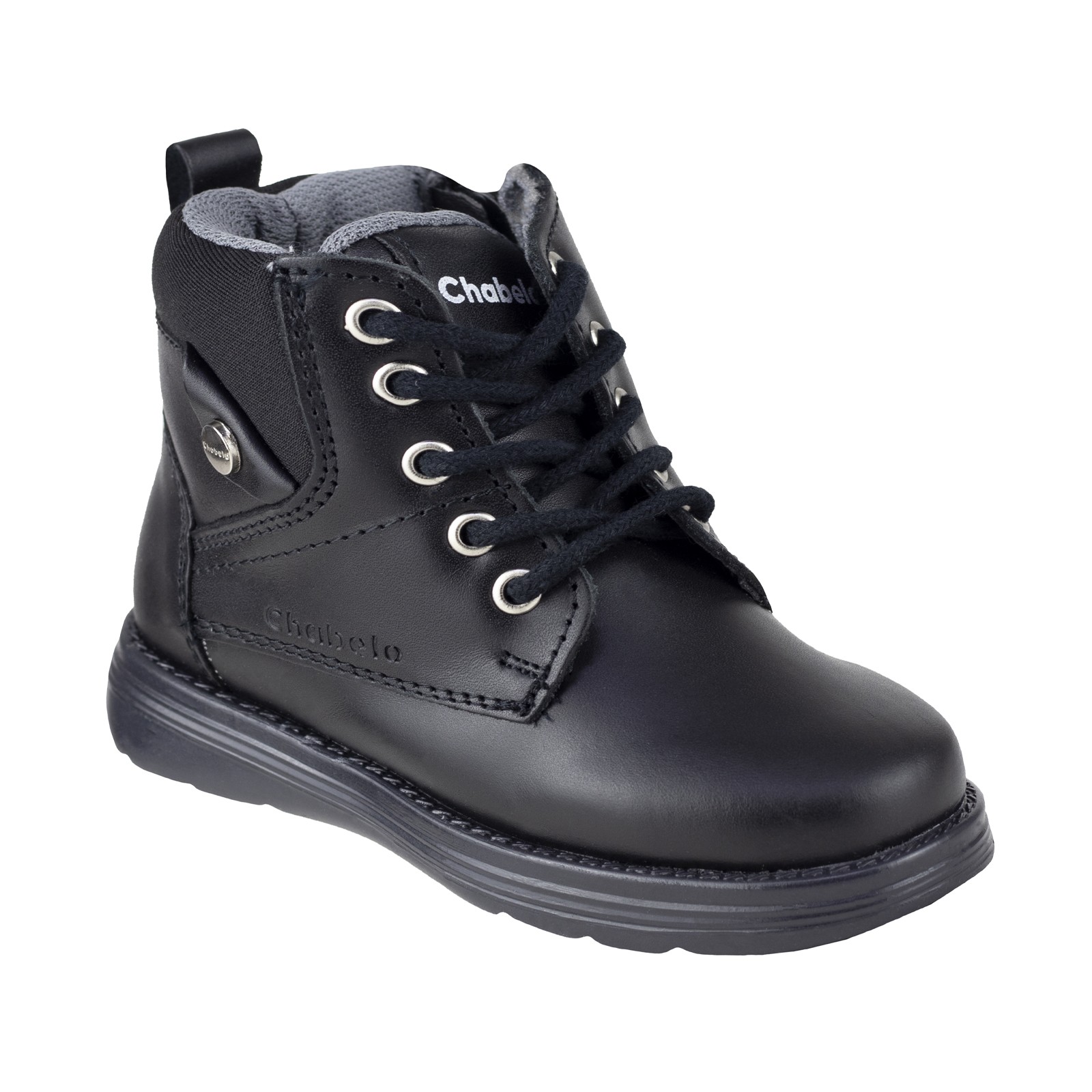 Bota Escolar Chabelo Ni&ntilde;o C192-a Piel Negro 15-21.5 image number null