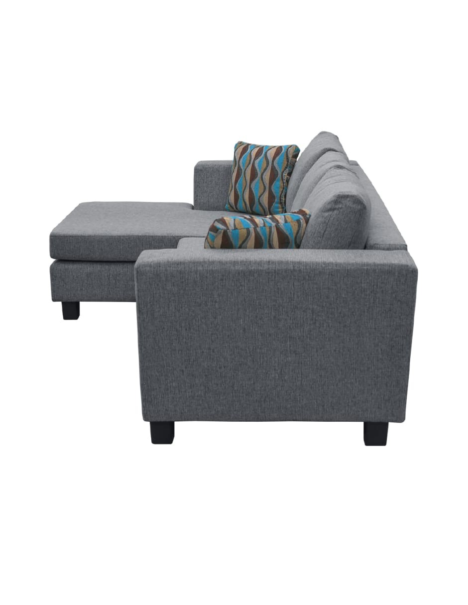 Set Sala Estancia: Sala Modular Caprice Gris + Sof&aacute; Reclinable Doble Ferrata Caf&eacute; image number null