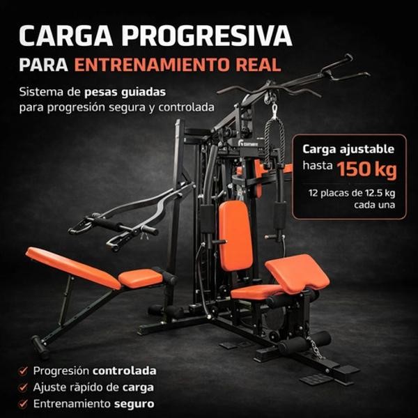 Gimnasio Multiestacion Banco Multifuncional Domina Scot Gym Centurfit image number null