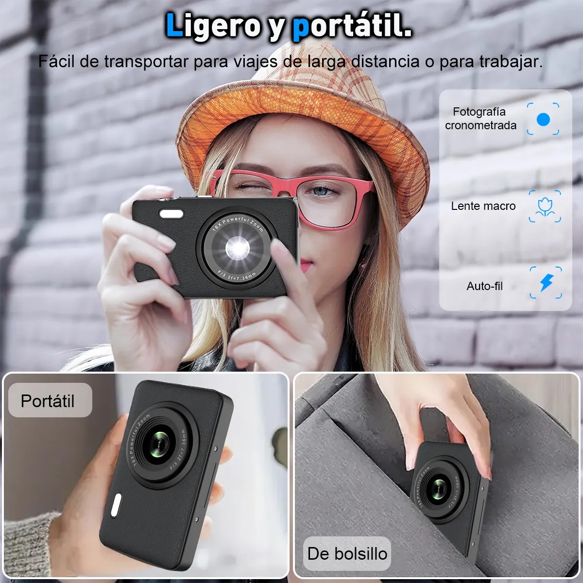 C&aacute;mara Digital 1080p Hd Video Audio Webcam Principiante image number null