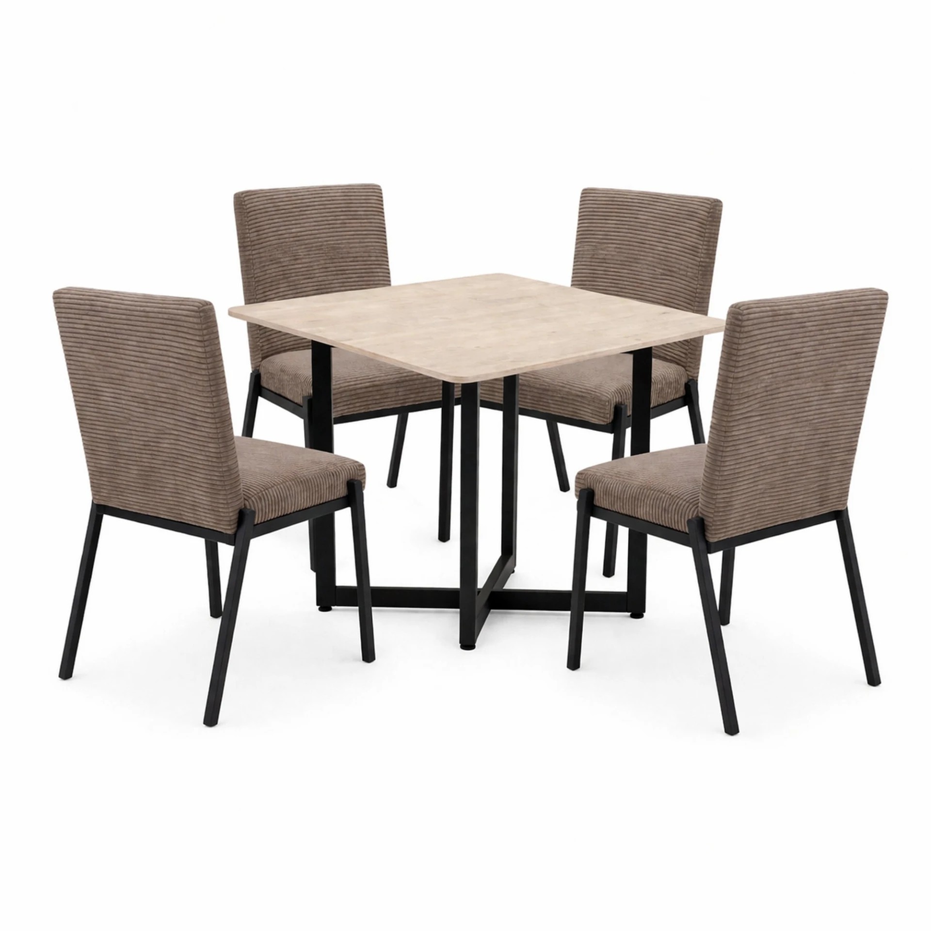 Antecomedor 4 Sillas Luxora + Zenara Beige Kessa image number null