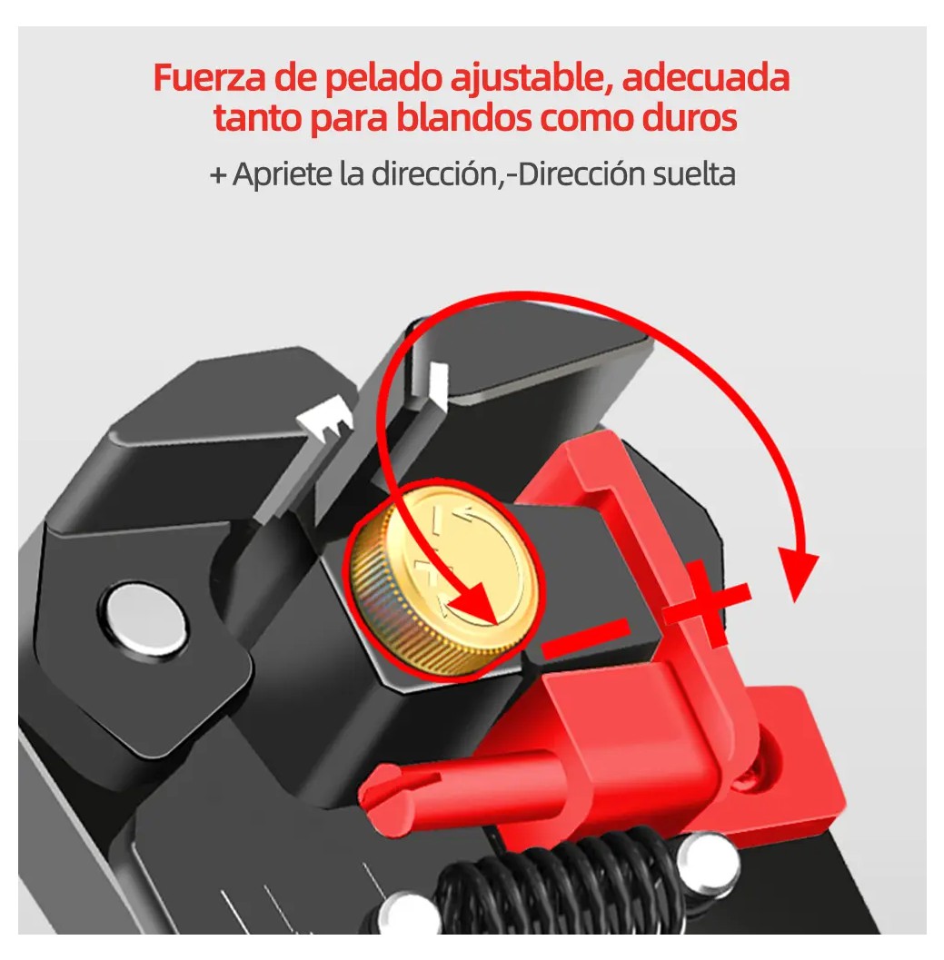 Cortacables 5 Y 1, Pelacables Autom&aacute;tico Multifuncional Rojo/Negro image number null