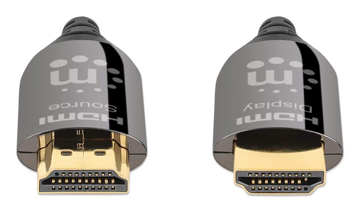 Cable HDMI 2.1 Manhattan 356176 15 m Macho-Macho 8K 48 Gbps Negro image number null
