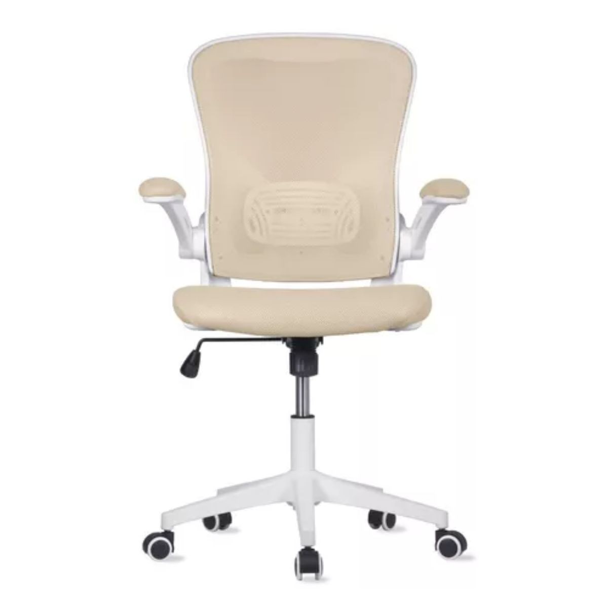 Silla Oficina Ejecutiva De Escritorio Ergon&oacute;mica Color Beige Champagne image number null
