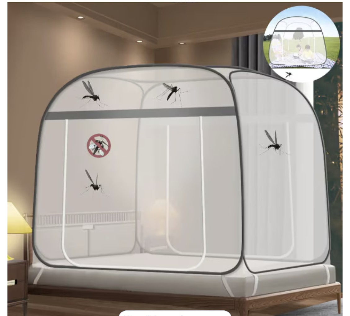 Mosquitero Plegable Para Cama Modelo Blanco image number null