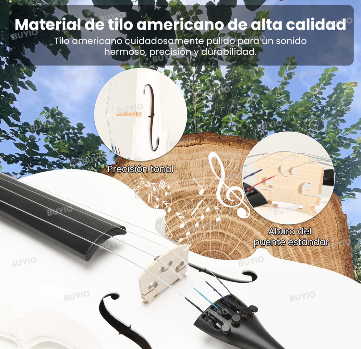 Violin Acustico 4/4 Profesional Con Estuche+arco+accesorios image number null