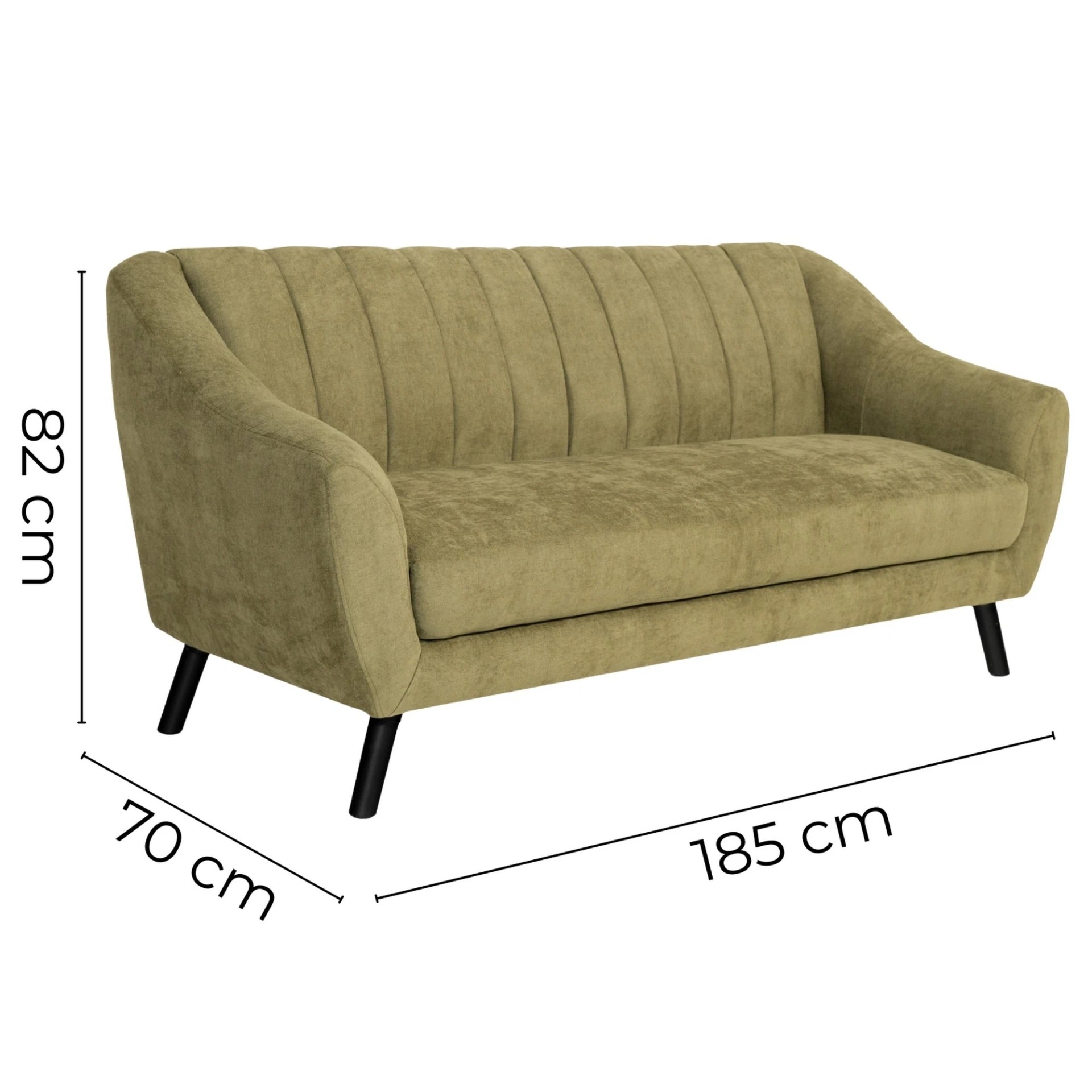 Sofa Rosie Verde Olivo Kessa image number null