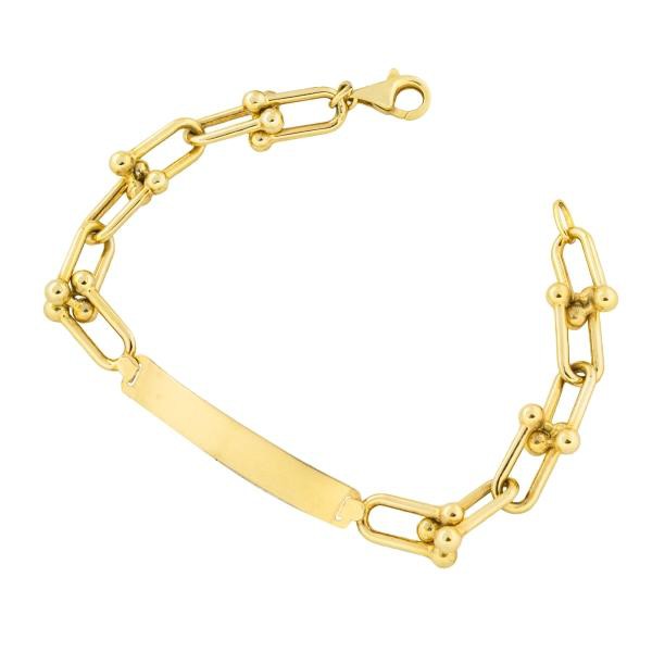 ESCLAVA TIFFANY VARIADO 19.5 CM CALIBRE 7 MM ORO DORADO 14 KILATES image number null