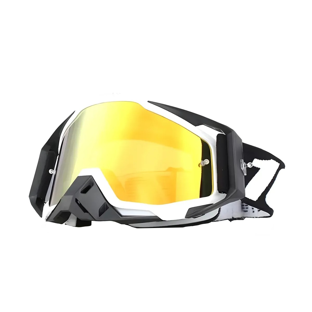 Goglesss Motocross Gafas De Esqu&iacute; Tacticos Anti Niebla Color del armaz&oacute;n:Negro-Blanco image number null