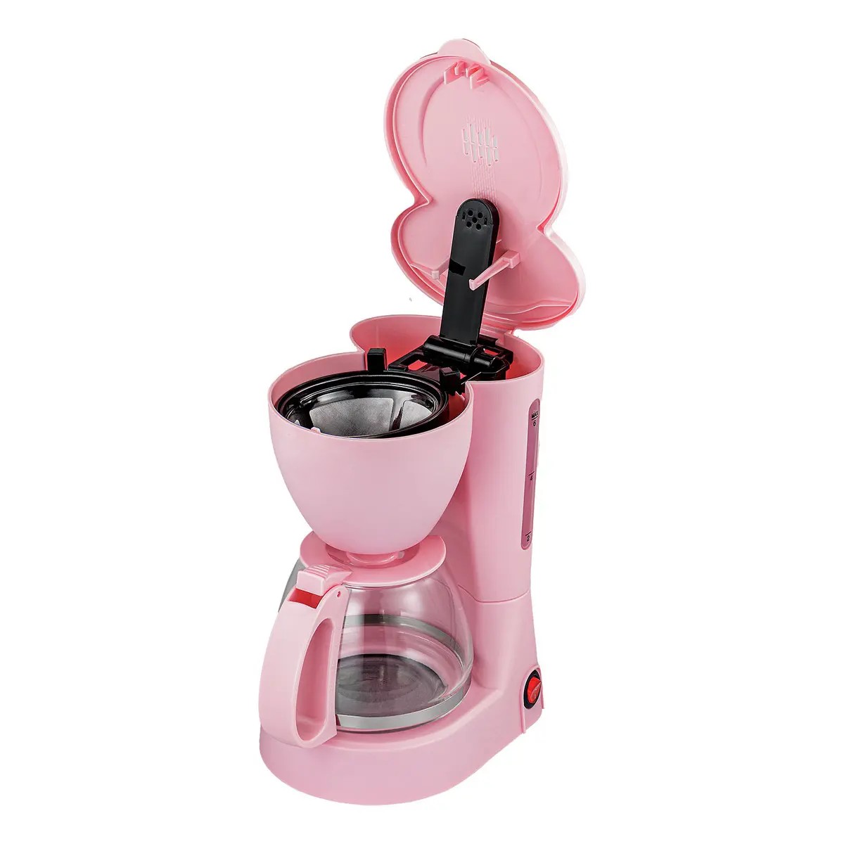 Cafetera 750 Ml Filtro Permanente Placa Calefactora Rosa image number null